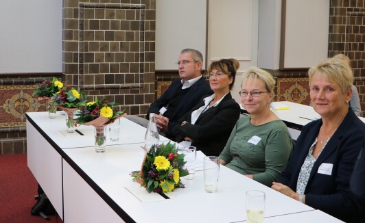 v.l.n.r. Pflege- und Sozialberater Herr Heppert, Frau Pavlik, Frau Noack, Frau Lehmann