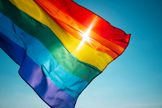 Regenbogen Fahne Homophobie Biphobie Interphobie Transphobie 