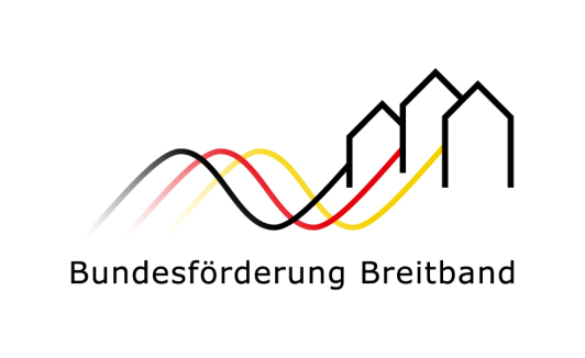 Zu sehen ist das Logo Bundesförderung Breitband.