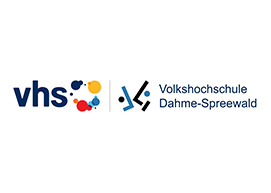 Zu sehen ist das Logo der Volkshochschule Dahme-Spreewald.