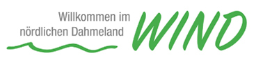 Zu sehen ist das Logo von Wind - Willkommen im nördlichen Dahmeland.